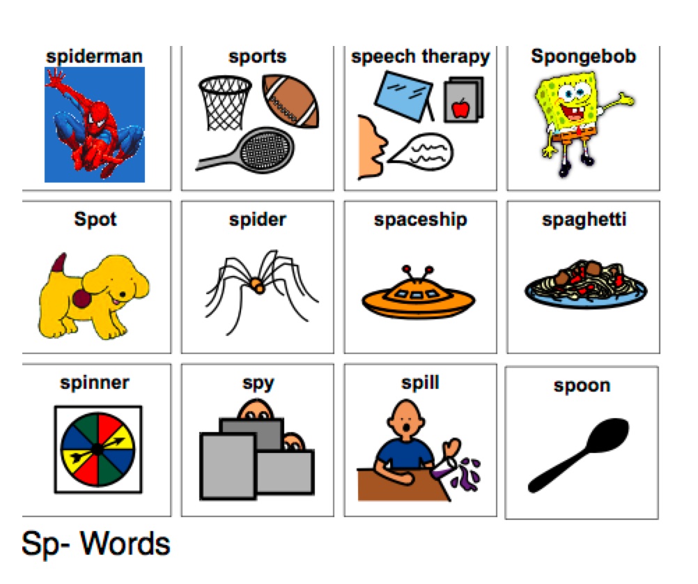 speech impediment test words